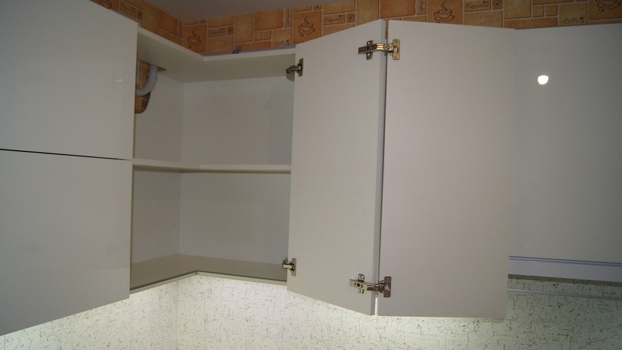 Белый кухонный гарнитур-Кухня МДФ в эмали «Модель 286»-фото8