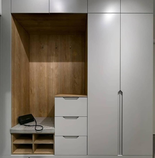 Встроенные распашные шкафы-Встраиваемый распашной шкаф «Модель 36»-фото3