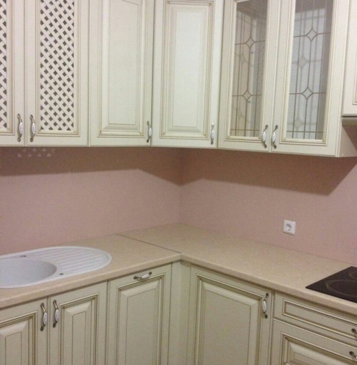 Белый кухонный гарнитур-Кухня МДФ в ПВХ «Модель 394»-фото3