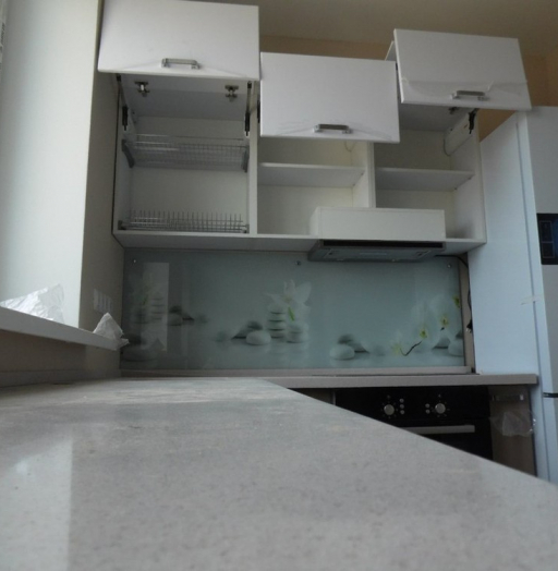 Белый кухонный гарнитур-Кухня МДФ в эмали «Модель 199»-фото5
